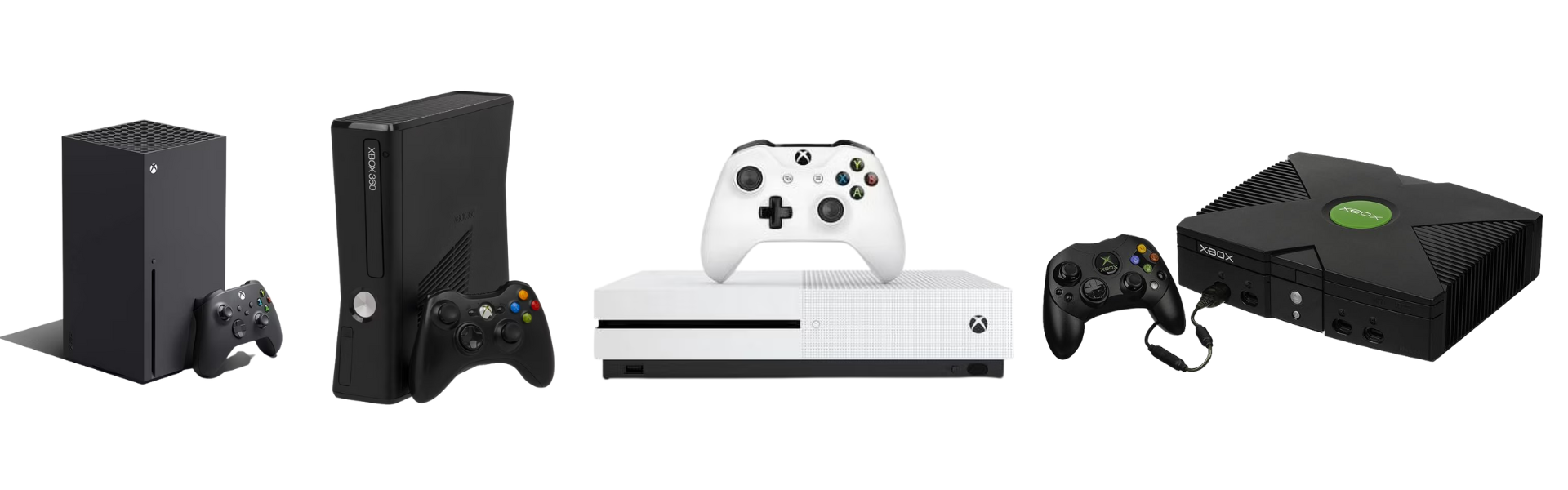 Xbox consoles from Series X to Original, games and accessories